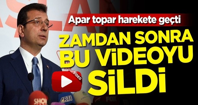 Apar topar harekete geçti! İ.oğlu zamdan sonra bu videoyu sildi