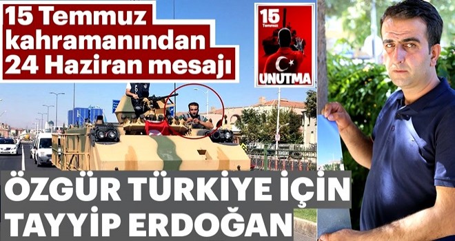 Özgür Türkiye için Erdoğan