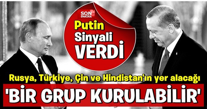 Putin: Rusya, Türkiye, Çin ve Hindistan'ın yer alacağı G7'den daha geniş bir grup kurulabilir