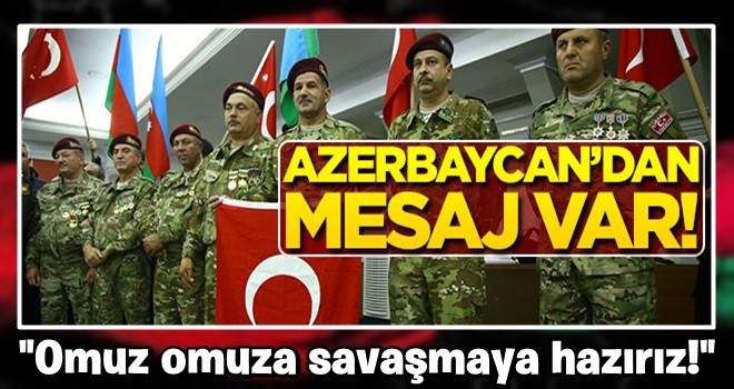 Azerbaycan Türk'ü gazilerden Barış Pınarı Harekatı'na destek