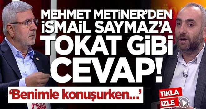 Mehmet Metiner’den İsmail Saymaz’a tokat gibi cevap! ‘Benimle konuşurken…’