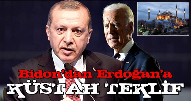 Joe Biden'den Erdoğan'a küstah Ayasofya çağrısı