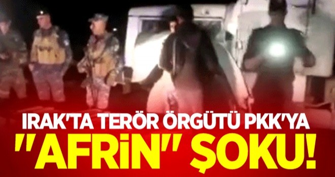 Irak'ta terör örgütü PKK'ya