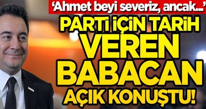 Parti için tarih veren Babacan açık konuştu!