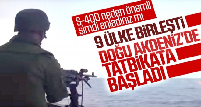 9 ülke Doğu Akdeniz'de tatbikat düzenledi