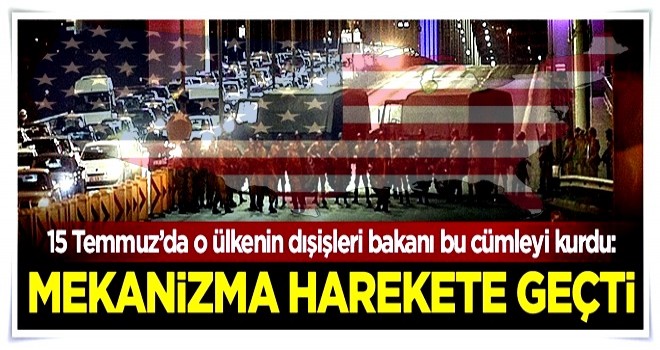 O ülkenin dışişleri bakanı bu cümleyi kurdu: Mekanizma harekete geçti