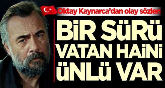 Oktay Kaynarca’dan olay sözler: Bir sürü vatan haini ünlü var