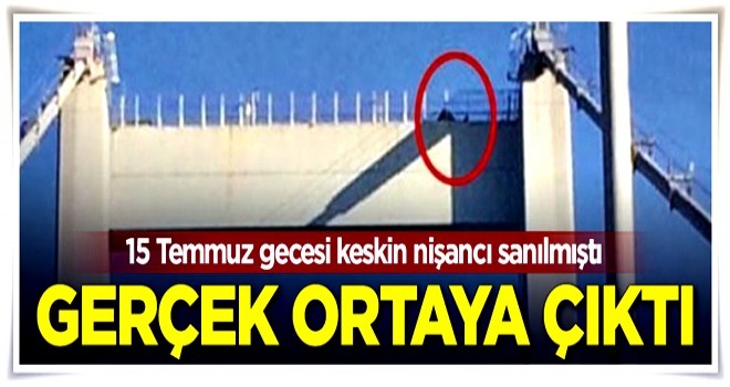 Keskin nişancı sanılmıştı! Gerçek ortaya çıktı