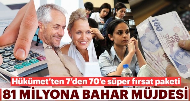 81 milyona büyük müjde