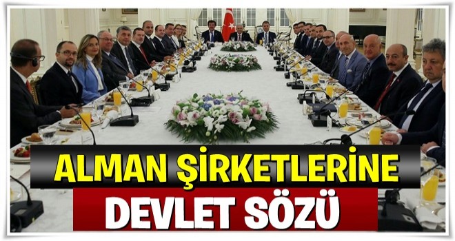 Alman şirketlerine devlet sözü