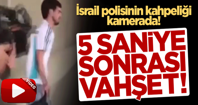 İsrail polislerinin vahşeti kamerada! Savunmasız Filistinliyi sırtından vurdular