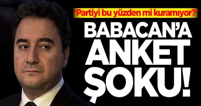 Ali Babacan'a anket şoku! Partiyi bu yüzden mi kuramıyor?