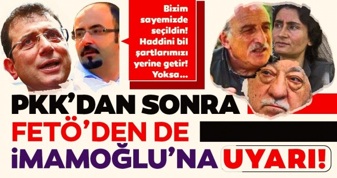 PKK'dan sonra FETÖ'nün İT'i de İmamınoğlu'nu tehdit etti