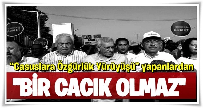 “Casuslara Özgürlük Yürüyüşü” yapanlardan bir cacık olmaz!