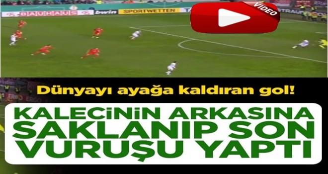 Kalecinin arkasına saklanan Frey golünü attı