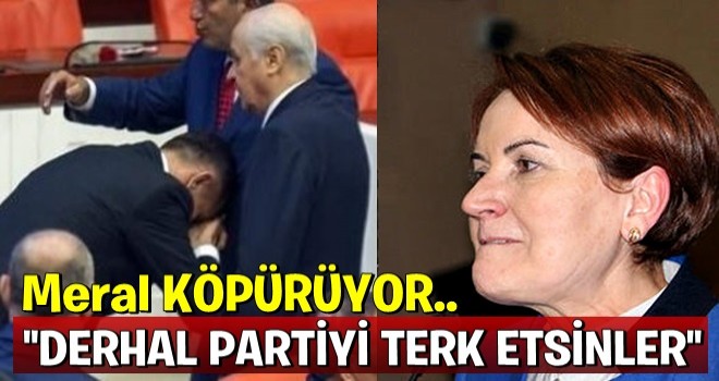 Meral Akşener’den ‘el öpme’ tepkisi: Genel Başkan'ın namusuna...