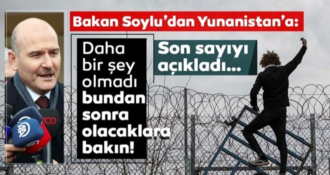 İçişleri Bakanı Süleyman Soylu'dan SON DAKİKA açıklamaları: Önümüz yaz, siz olacaklara bakın...