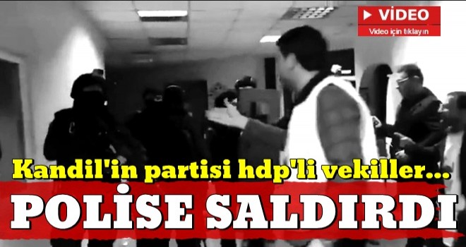 HDP'li vekiller polise saldırdı