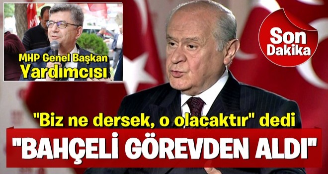 MHP Kahramanmaraş Milletvekili Sefer Aycan, Genel Başkan Yardımcılığı görevinden alındı