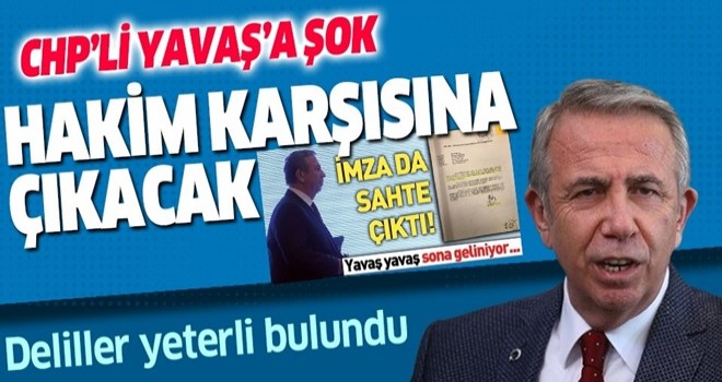 Son dakika... Mansur Yavaş'a şok! Hakim karşısına çıkacak .