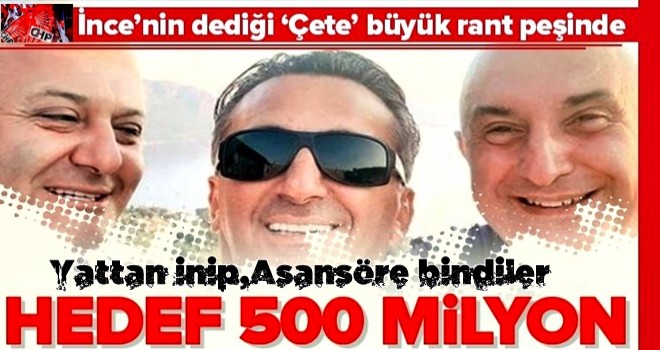 500 milyonluk asansör rantı