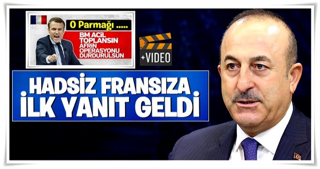 Dışişleri Bakanı Çavuşoğlu'ndan Fransa'nın BMGK çağrısına yanıt