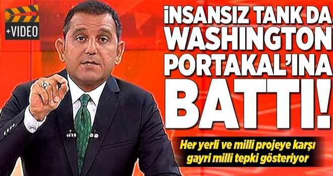 İnsansız tank projesi Fatih Portakal'a battı .