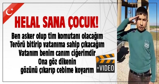 Minik çocuğun sözleri duygulandırdı