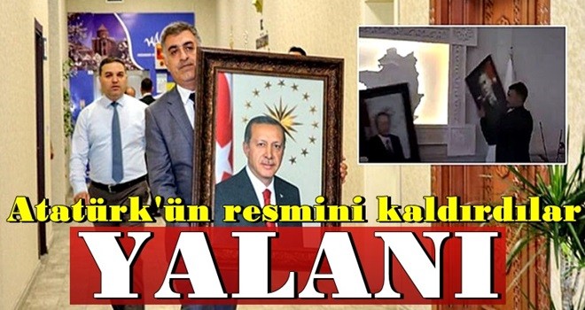 Van Belediyesi'nden 'Atatürk resmi indirildi' iddialarına yalanlama