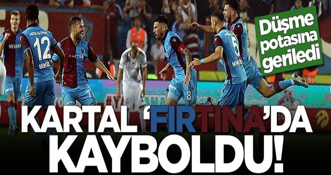 Beşiktaş, Trabzonspor karşısında dağıldı