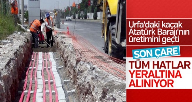 Şanlıurfa'da elektrik hatları yeraltına alınıyor