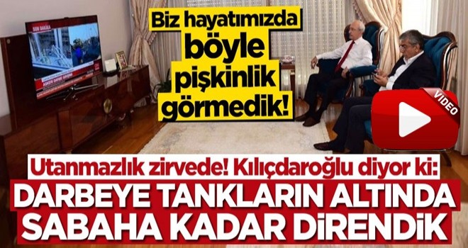 Darbe girişimi sırasında kahve yudumlayan Kılıçdaroğlu'ndan