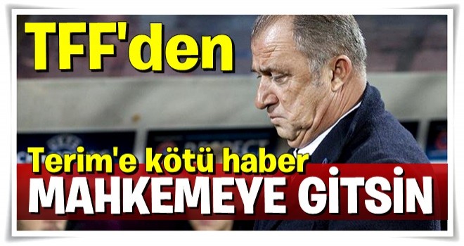 TFF Fatih Terim'e tazminat ödememe kararı aldı