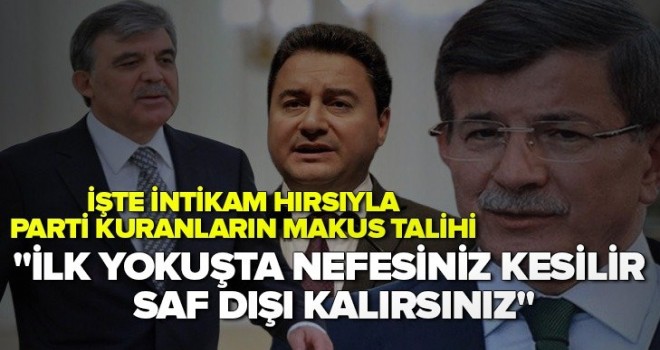 "İlk yokuşta nefesiniz kesilir, saf dışı kalırsınız" .