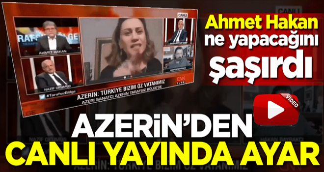 Azerin'den canlı yayında ayar! Ahmet Hakan ne yapacağını şaşırdı