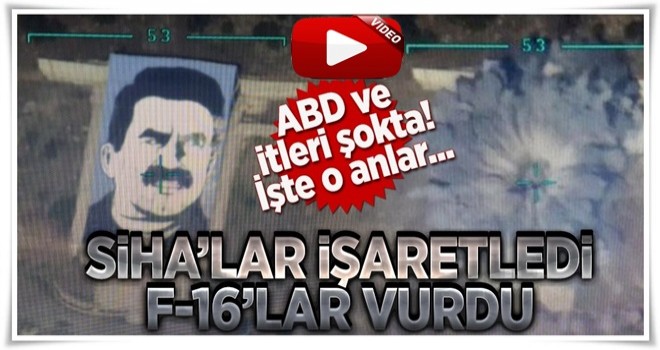 F-16'lar YPG'nin Öcalan anıtını bombaladı