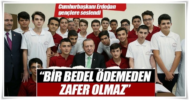 Bedel ödemeden zafer kazanılmaz