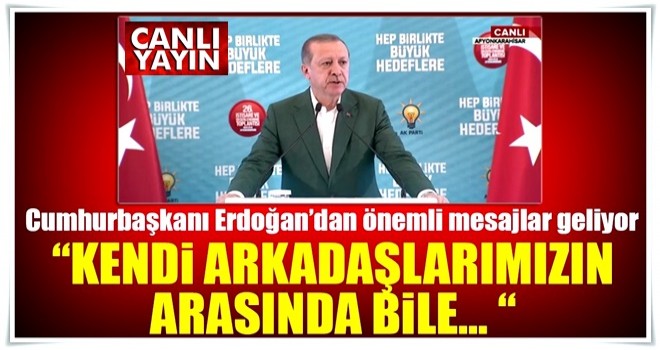 Cumhurbaşkanı Erdoğan Afyonkarahisar Kampı'nda konuşuyor - CANLI