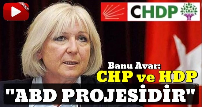 Banu Avar: CHP ve HDP'nin yan yana gelip yürümesi, bir Amerikan projesi