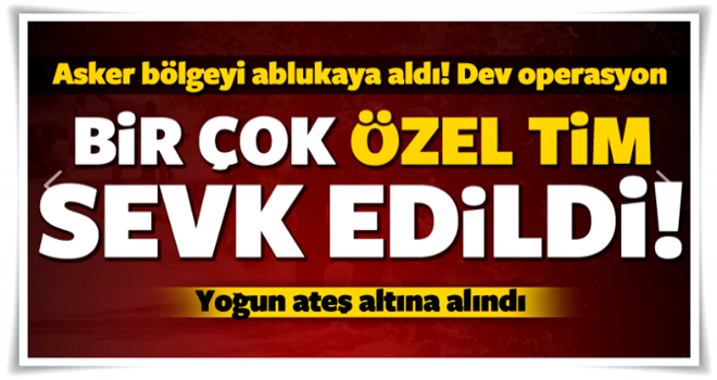 Asker o bölgeyi ablukaya aldı! Dev operasyon