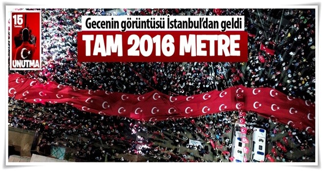 2016 metrelik bayrak açıldı