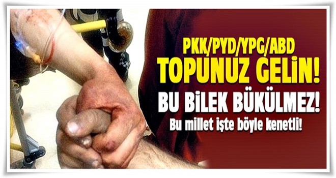 Bu millet işte böyle kenetli!