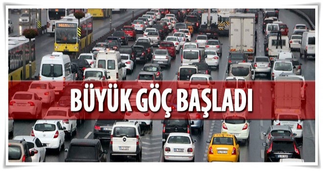 İstanbul'da bayram trafiği erken başladı