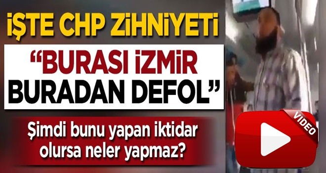 İzmir'de sakallı vatandaşa sözlü saldırı .