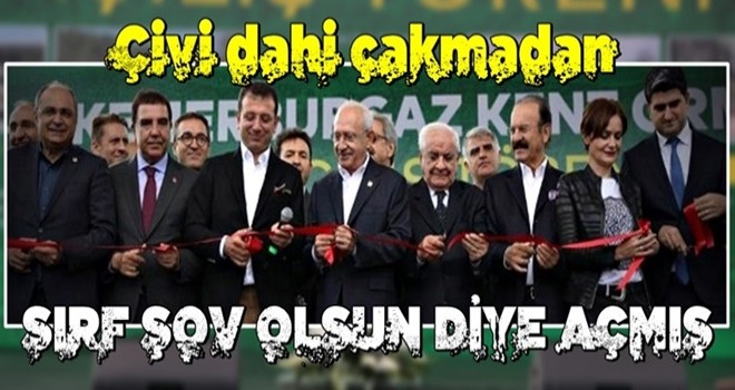 Çivi dahi çakmadan şov için açmış