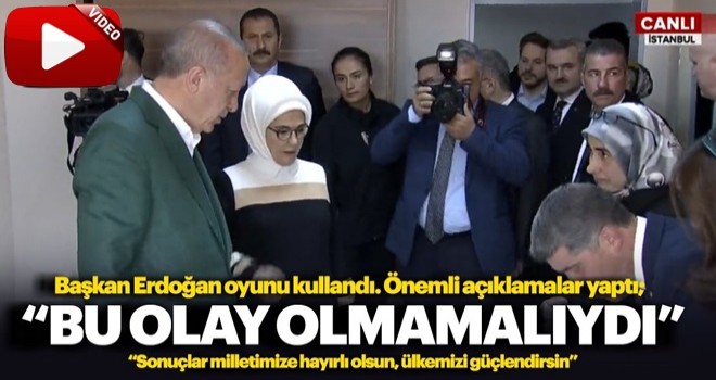 Başkan Erdoğan oyunu kullandı ve önemli açıklamalar yaptı