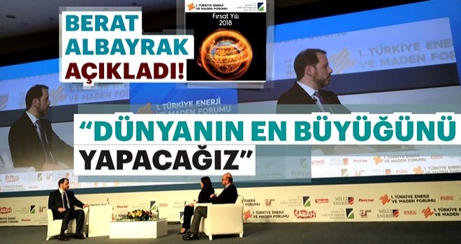 Bakan Albayrak: Dünyanın en büyük off-shore (deniz) projesini hazırlıyoruz