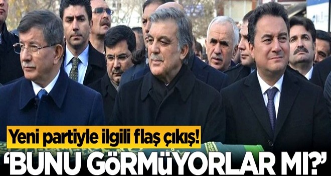 Abdullah Gül, Ahmet Davutoğlu ve Ali Babacan ile ilgili dikkat çeken çıkış!