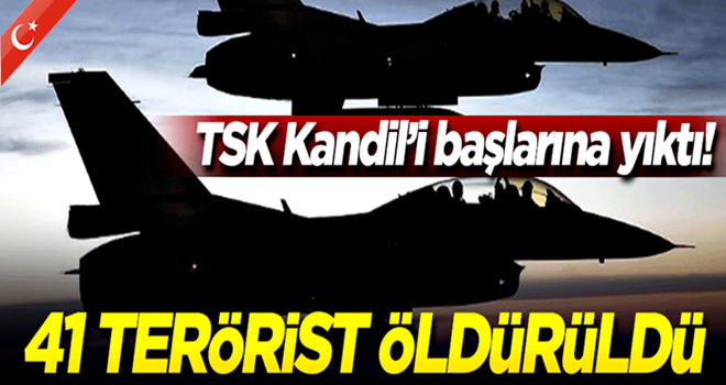 TSK'dan son dakika açıklaması! 41 terörist...