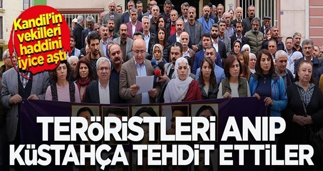 Kandil'in vekilleri hadlerini aştı! Teröristi anıp, küstahça tehdit ettiler